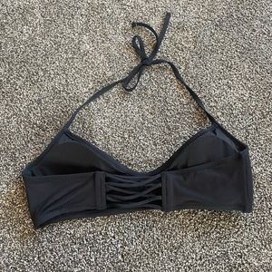 Gap Swim Halter Bandeau Bikini Top w/ Back Lattice Detail